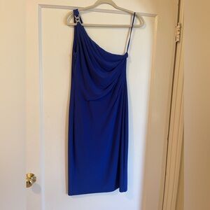 Ralph Lauren One Shoulder Embellished Knee Length Dress